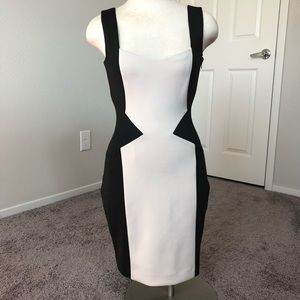 Guess Bodycon Colorblock Sleeveless Cocktail Dress